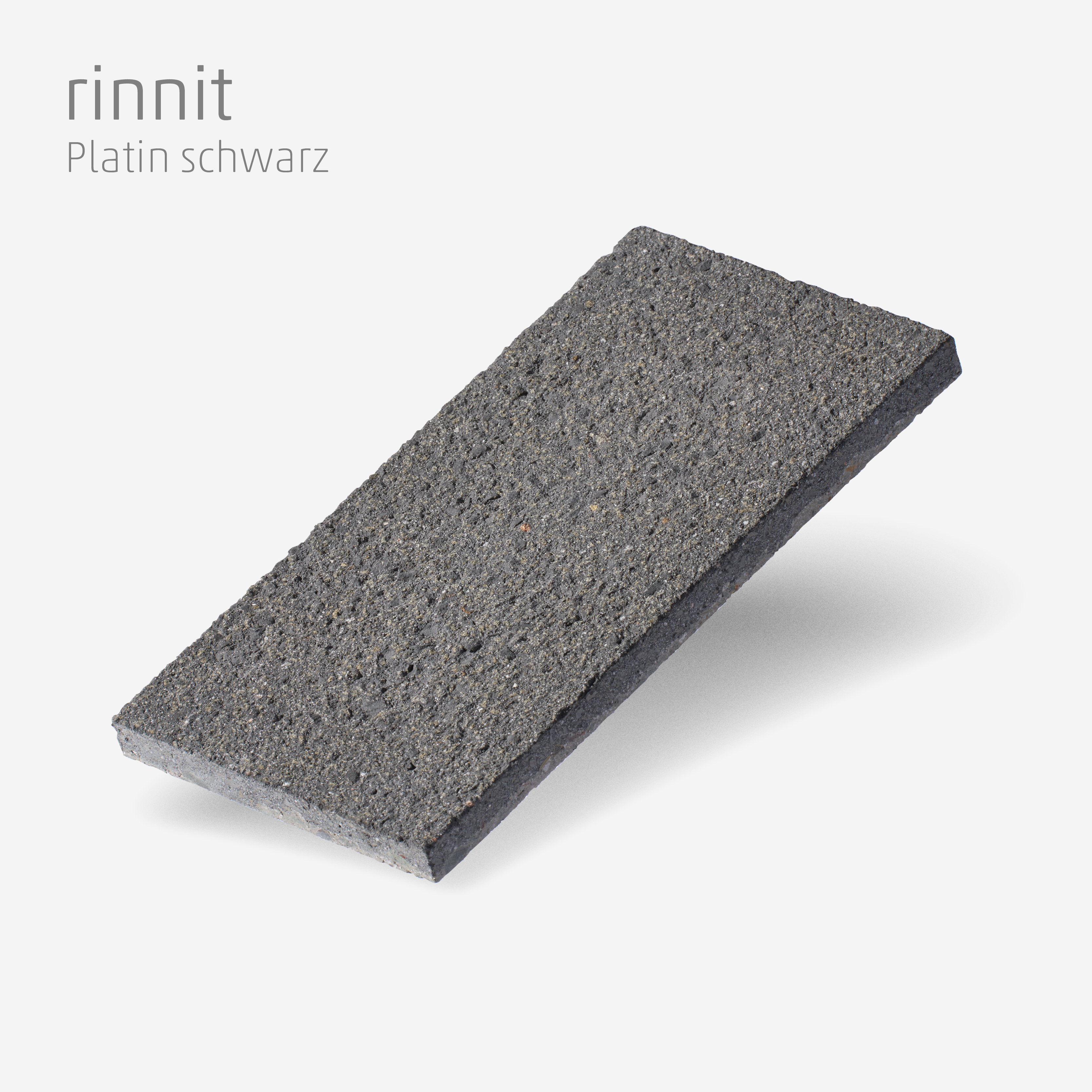 Muster rinnit Platin schwarz