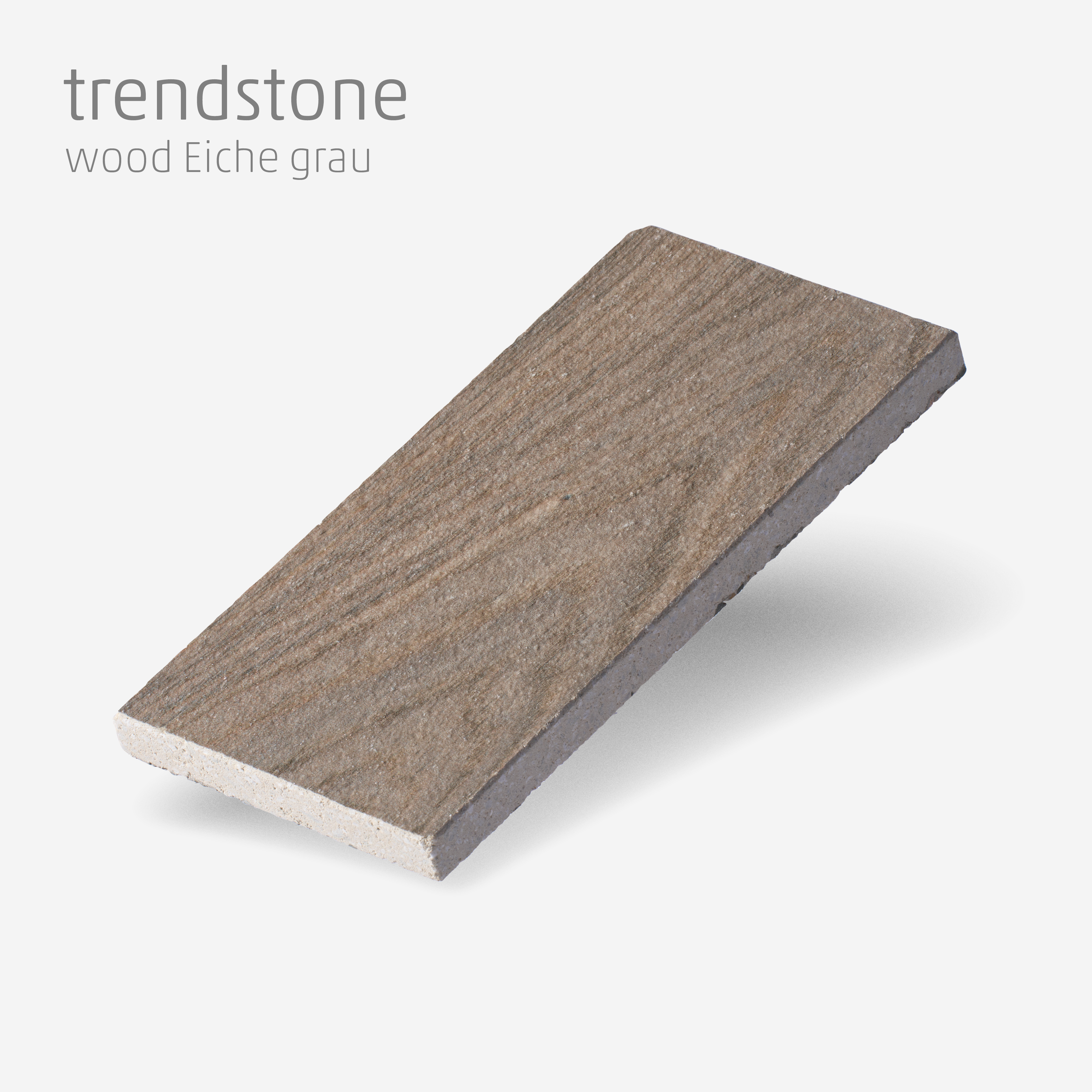 Muster trendstone wood Eiche grau