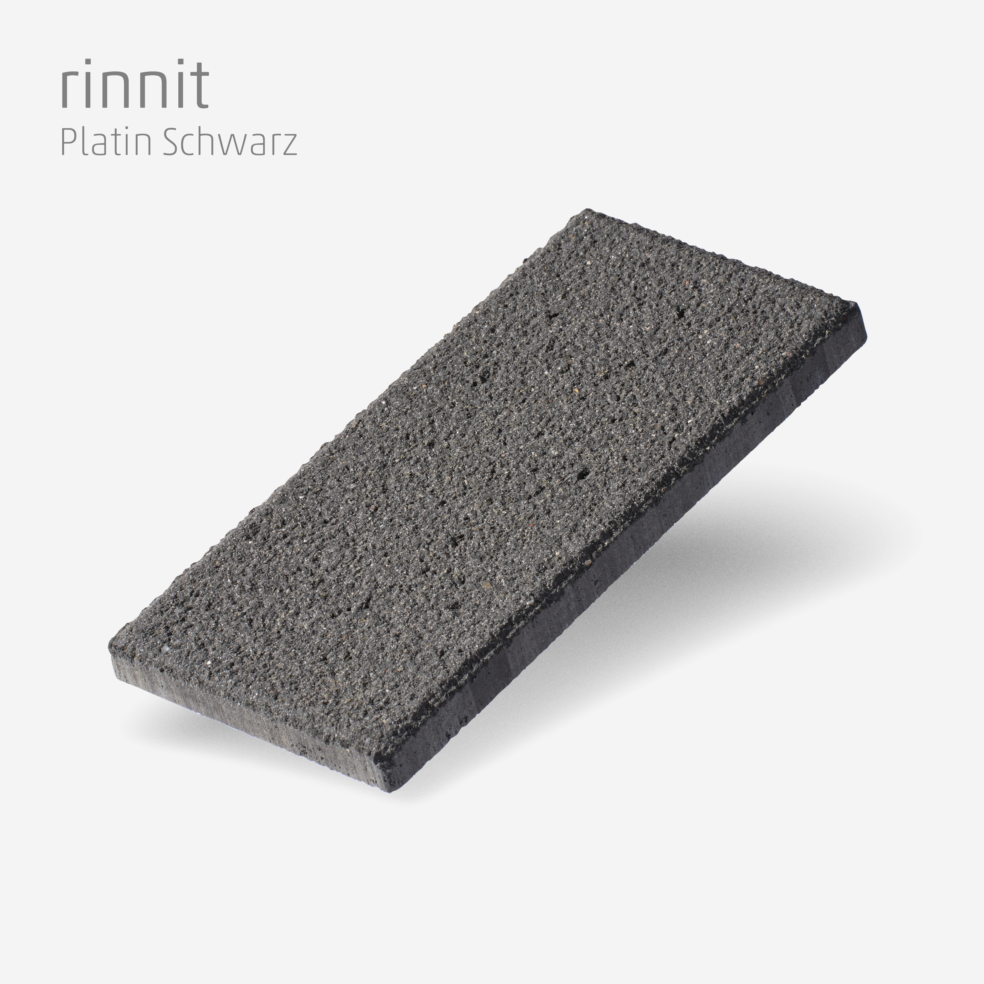 Muster rinnit Platin schwarz