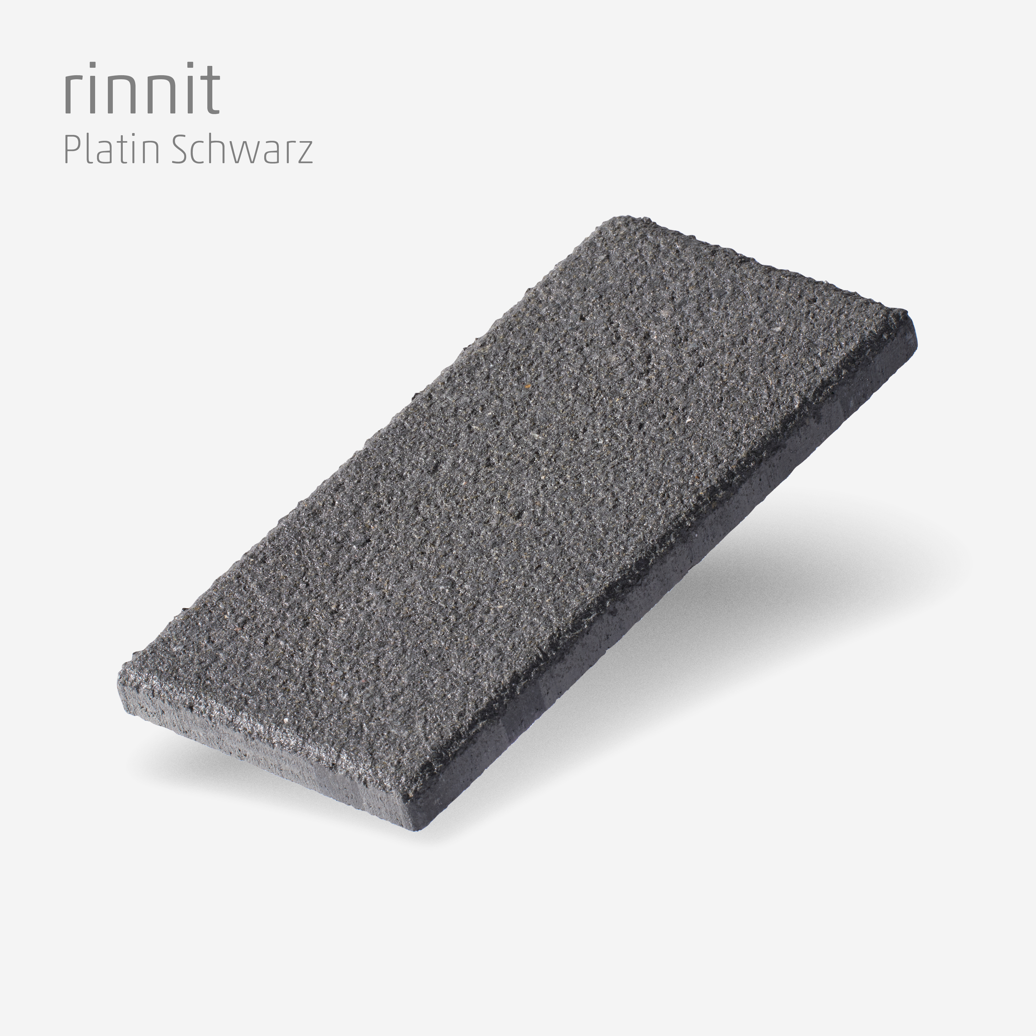 Muster rinnit Platin schwarz