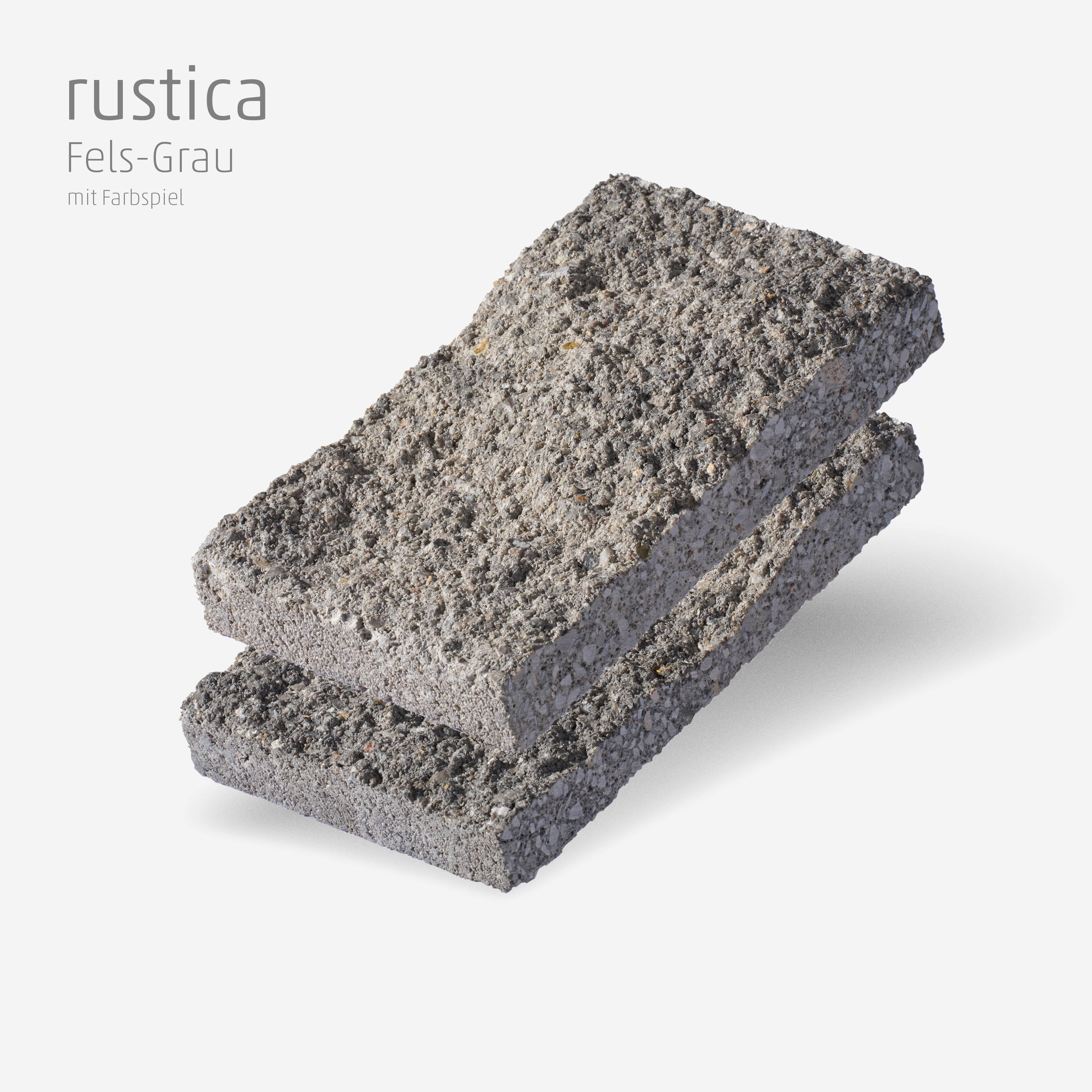 Muster-Set rustica Fels-Grau