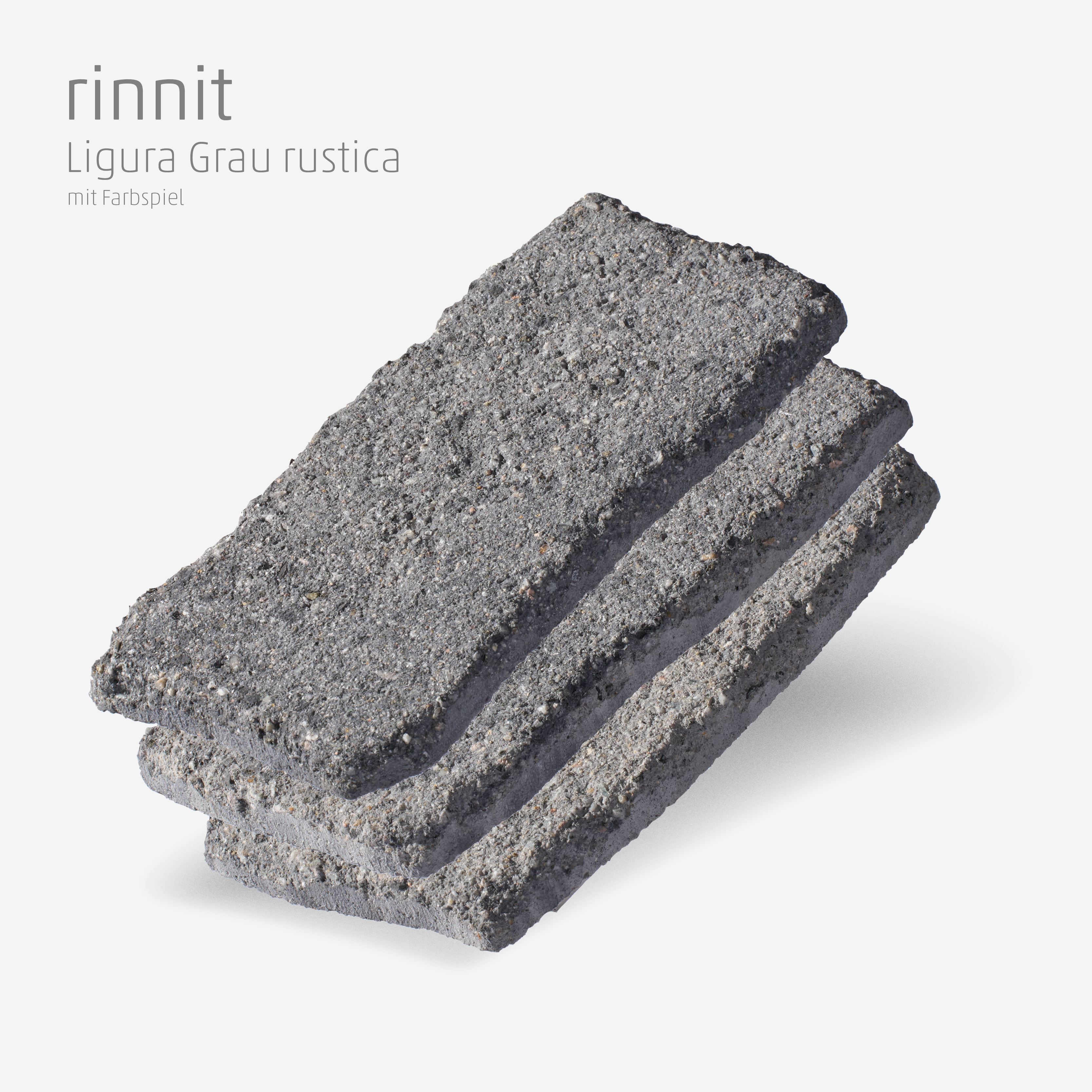 Muster-Set rinnit Ligura-Grau rustica